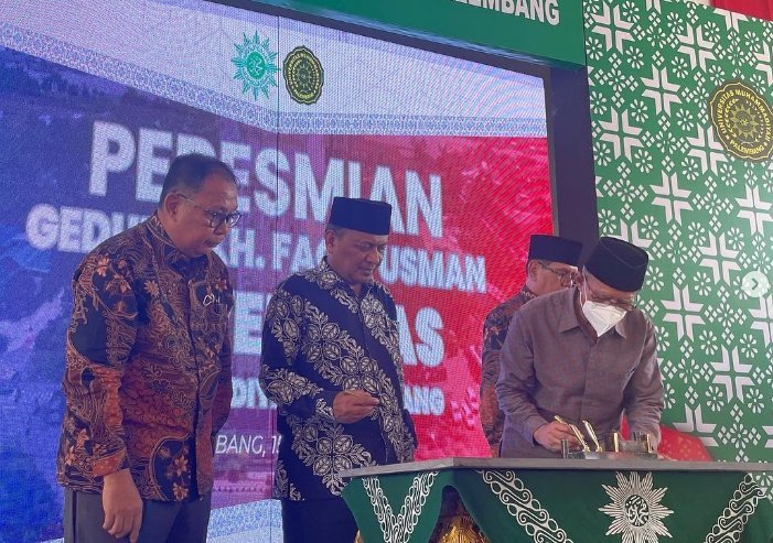 Haedar Nashir Resmikan Gedung 7 Lantai UM Palembang