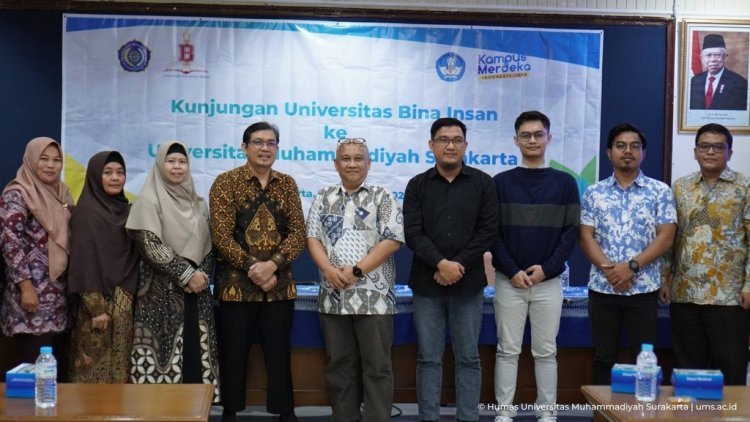 UMS Bagikan Pengalaman Mengelola Perguruan Tinggi ke Universitas Bina Insan