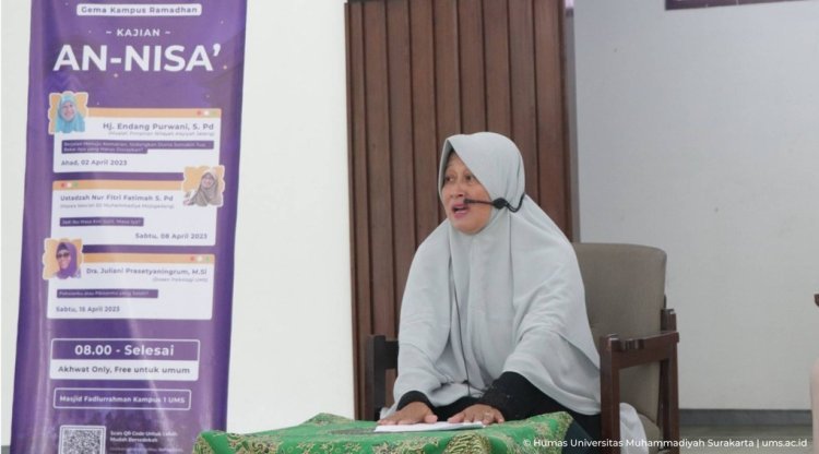 Gelar Kajian An-Nisa Perdana, Gema Kampus Ramadan UMS Hadirkan Seorang Mualaf