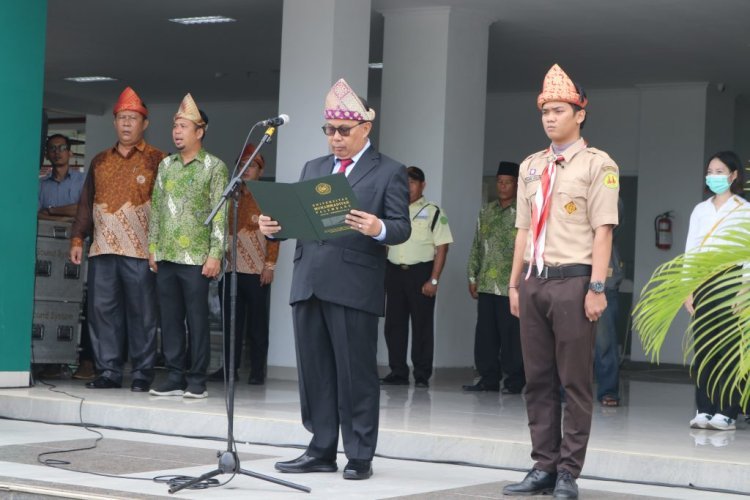 Semarak HUT ke-78 RI, UM Palembang Gelar Upacara Bendera