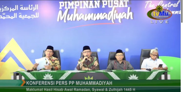 Konferensi Pers Maklumat Hasil Hisab Awal Ramadan, Syawal dan Zulhijah 1445 H