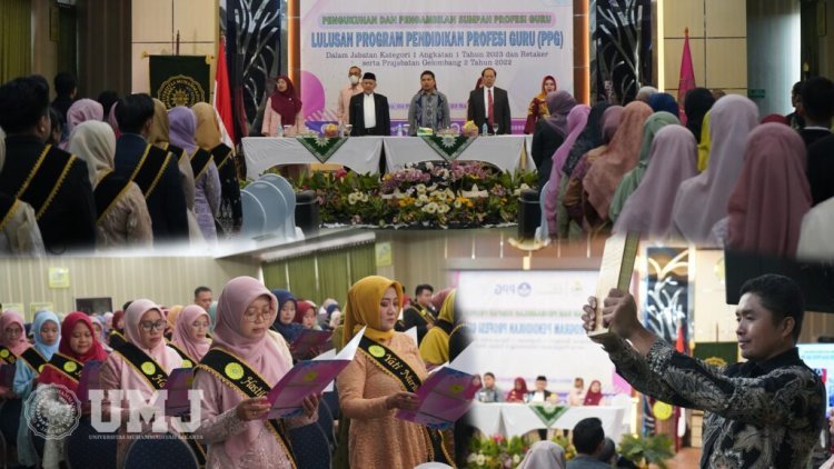 Fakultas Ilmu Pendidikan UMJ Kukuhkan dan Sumpah 144 Guru PGG