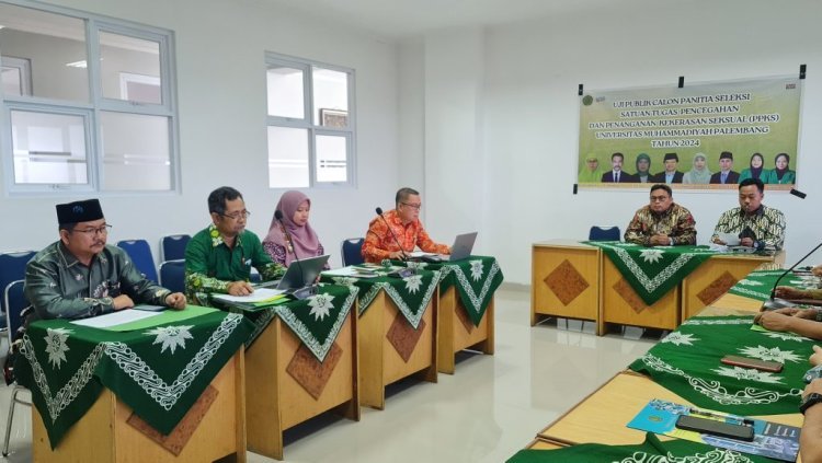 UM Palembang Adakan Uji Publik Calon Panitia Seleksi Satuan Tugas Pencegahan Kekerasan Seksual