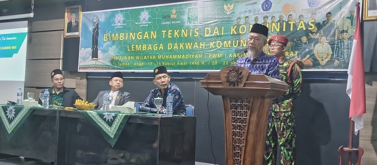 Dibuka oleh Saad Ibrahim, LDK PWM Kalimantan Barat Gelar Bimtek Da’i Komunitas