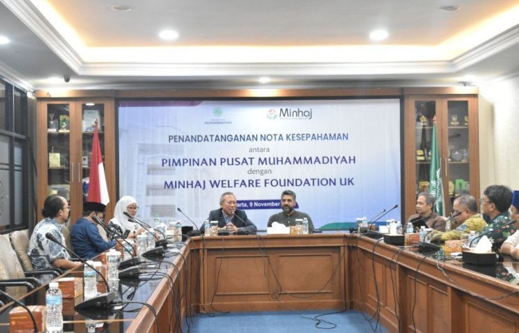 PP Muhammadiyah Teken MoU dengan Minhaj Welfare Foundation UK Terkait Pendidikan dan Riset