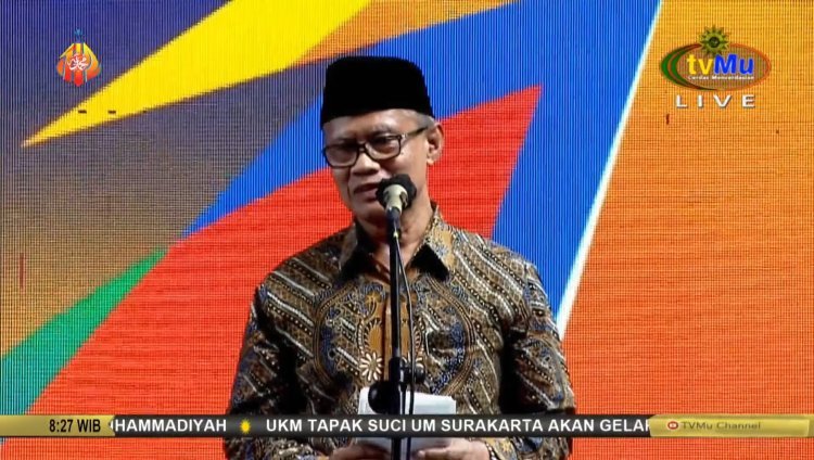 Tanwir dan Resepsi Milad ke-112 Dibuka, Haedar Nashir Tekanan Pentingnya Wujudkan Visi Kemakmuran Merata