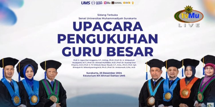UMS Kembali Kukuhkan Tujuh Guru Besar