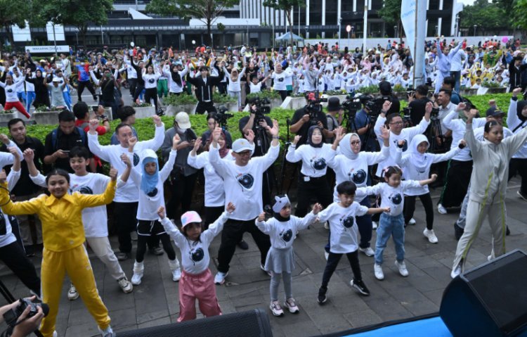 Kenalkan Senam Anak Indonesia Hebat, Kemendikdasmen Gelar Pagi Ceria Car Free Day